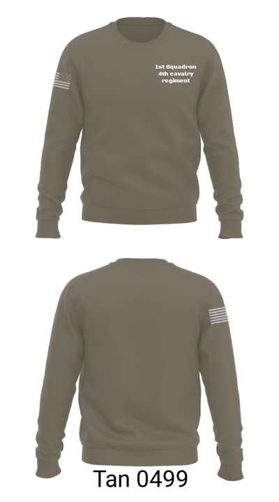 1st Squadron 4th cavalry regiment 84210229 Crew Neck Sweatshirt - 65