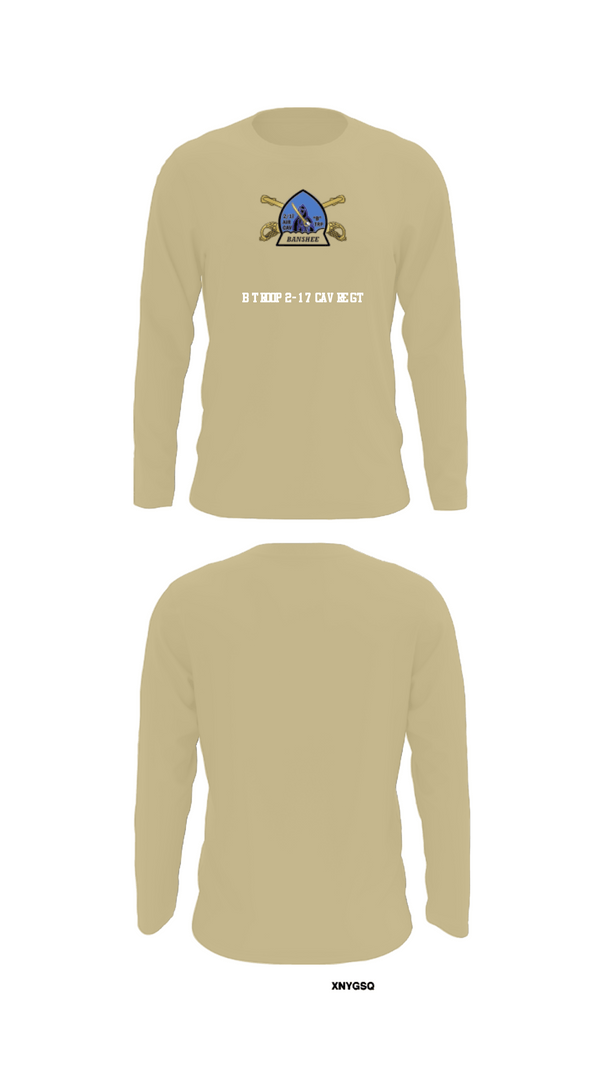 Long Sleeve Performance Shirt, B Troop 2-17 Cav REGT, , Teamtime, Team time, sublimation, custom sports apparel, team uniforms, spirit wear, spiritwear, sports uniforms, custom shirts, team store, custom team store, fundraiser sports, apparel fundraiser