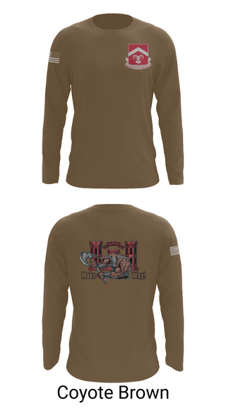 Long Sleeve Performance Shirt, 937th CEC-A, 40th BEB, Army, Teamtime, Team time, sublimation, custom sports apparel, team uniforms, spirit wear, spiritwear, sports uniforms, custom shirts, team store, custom team store, fundraiser sports, apparel fundraiser