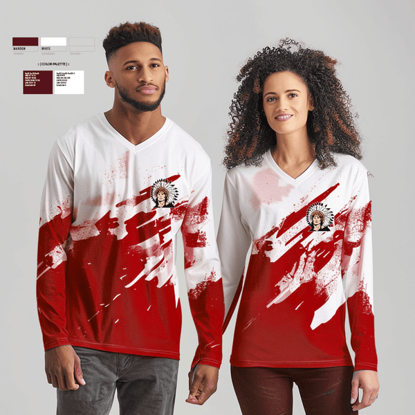 Womens Long Sleeve Vneck Shirt, Strafford High School Cross Country, Cross Country, Teamtime, Team time, sublimation, custom sports apparel, team uniforms, spirit wear, spiritwear, sports uniforms, custom shirts, team store, custom team store, fundraiser sports, apparel fundraiser