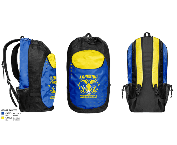 Gear Bag, Lakeside High School Basketball, Women's Basketball, Teamtime, Team time, sublimation, custom sports apparel, team uniforms, spirit wear, spiritwear, sports uniforms, custom shirts, team store, custom team store, fundraiser sports, apparel fundraiser