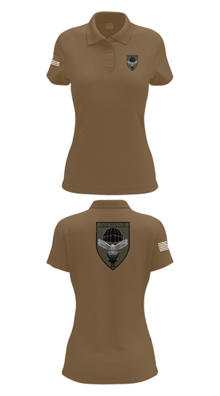Womens Short Sleeve Performance Polo, 8.FschJgRgt 26, Army, Teamtime, Team time, sublimation, custom sports apparel, team uniforms, spirit wear, spiritwear, sports uniforms, custom shirts, team store, custom team store, fundraiser sports, apparel fundraiser