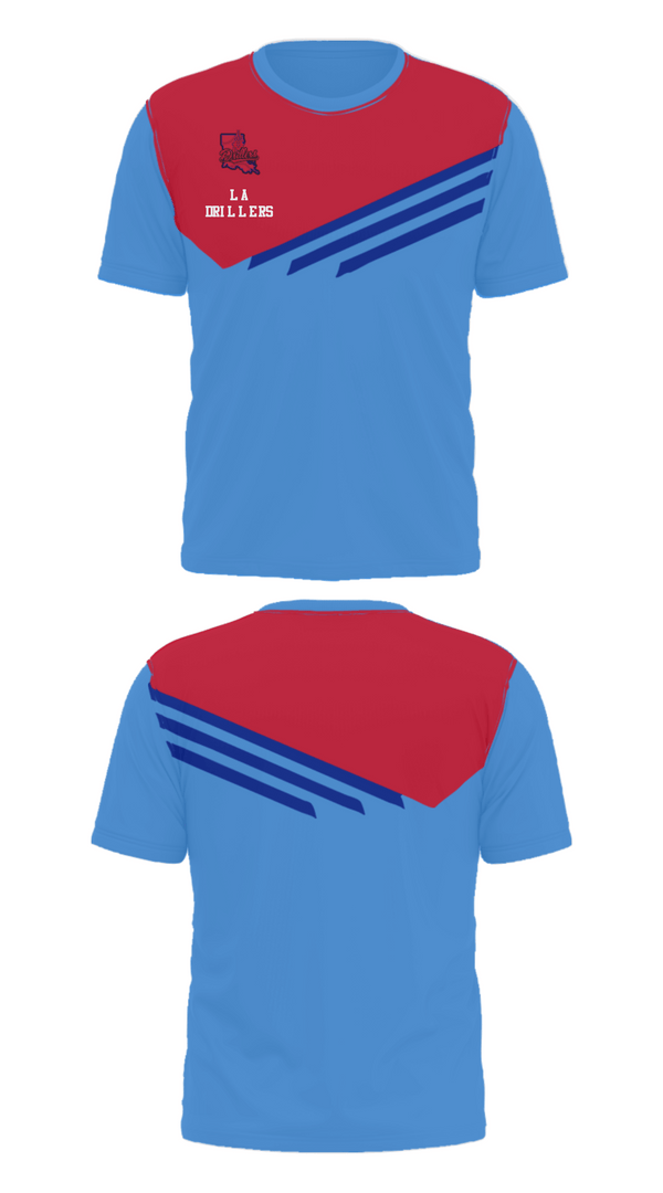 Short Sleeve Performance Shirt, La Drillers, Baseball, Teamtime, Team time, sublimation, custom sports apparel, team uniforms, spirit wear, spiritwear, sports uniforms, custom shirts, team store, custom team store, fundraiser sports, apparel fundraiser
