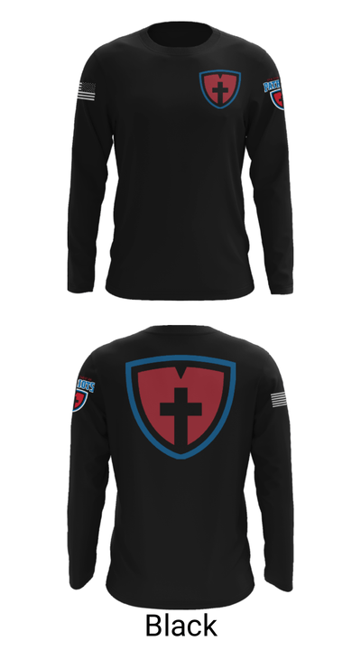 Open Door Christian Schools 18810583 Long Sleeve Performance Shirt - 26