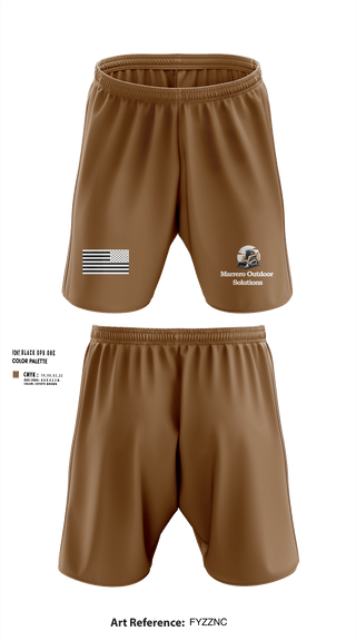 Athletic Shorts With Pockets, Marrero Outdoor Solutions, , Teamtime, Team time, sublimation, custom sports apparel, team uniforms, spirit wear, spiritwear, sports uniforms, custom shirts, team store, custom team store, fundraiser sports, apparel fundraiser