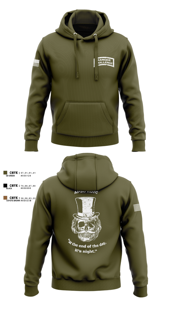 Hoodie, APSU RANGER CHALLENGE, Army, Teamtime, Team time, sublimation, custom sports apparel, team uniforms, spirit wear, spiritwear, sports uniforms, custom shirts, team store, custom team store, fundraiser sports, apparel fundraiser