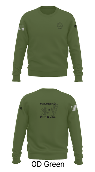 Crew Neck Sweatshirt, VMM-268, Marines, Teamtime, Team time, sublimation, custom sports apparel, team uniforms, spirit wear, spiritwear, sports uniforms, custom shirts, team store, custom team store, fundraiser sports, apparel fundraiser