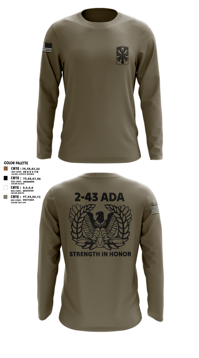2/43 ADA 6509323 Long Sleeve Performance Polo - 108