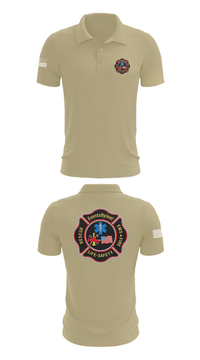 EventsByJoel 45028039 Short Sleeve Performance Polo with Pen Pocket On Sleeve - 87