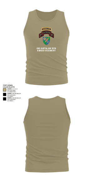 Tank Top, 2nd Battalion 75th Ranger Regiment, , Teamtime, Team time, sublimation, custom sports apparel, team uniforms, spirit wear, spiritwear, sports uniforms, custom shirts, team store, custom team store, fundraiser sports, apparel fundraiser