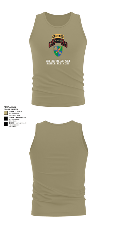 2nd Battalion 75th Ranger Regiment 36081201 Tank Top - 99