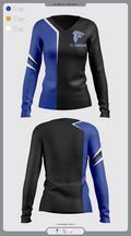 Todd County High School Wrestling 85691446 Women's Long Sleeve V-neck Shirt - 22