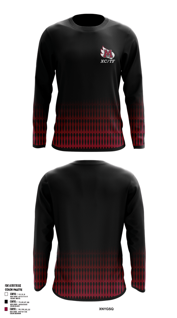 Long Sleeve Performance Shirt, Meredith College Avenging Angels, Track & Field, Teamtime, Team time, sublimation, custom sports apparel, team uniforms, spirit wear, spiritwear, sports uniforms, custom shirts, team store, custom team store, fundraiser sports, apparel fundraiser