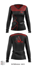 Sadedrywall & remolding llc 33909417 Women's Long Sleeve V-neck Shirt -1 117