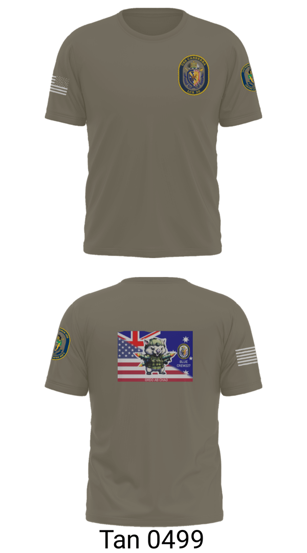 Old School Cotton Feel Shirt, USS CANBERRA (LCS 30), Navy, Teamtime, Team time, sublimation, custom sports apparel, team uniforms, spirit wear, spiritwear, sports uniforms, custom shirts, team store, custom team store, fundraiser sports, apparel fundraiser