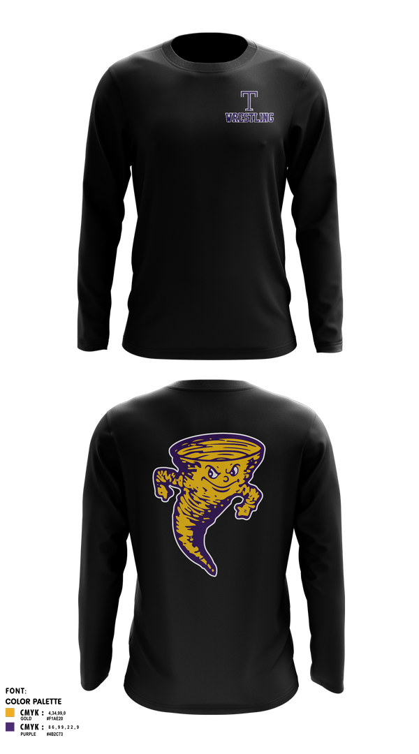 Long Sleeve Performance Shirt, Taylorville Wrestling Club, Wrestling, Teamtime, Team time, sublimation, custom sports apparel, team uniforms, spirit wear, spiritwear, sports uniforms, custom shirts, team store, custom team store, fundraiser sports, apparel fundraiser