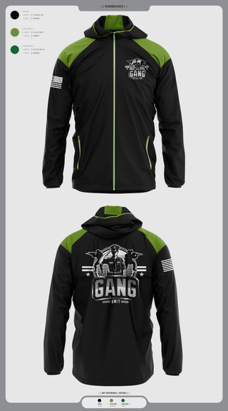 Windbreaker, Gang Unit, Police, Teamtime, Team time, sublimation, custom sports apparel, team uniforms, spirit wear, spiritwear, sports uniforms, custom shirts, team store, custom team store, fundraiser sports, apparel fundraiser