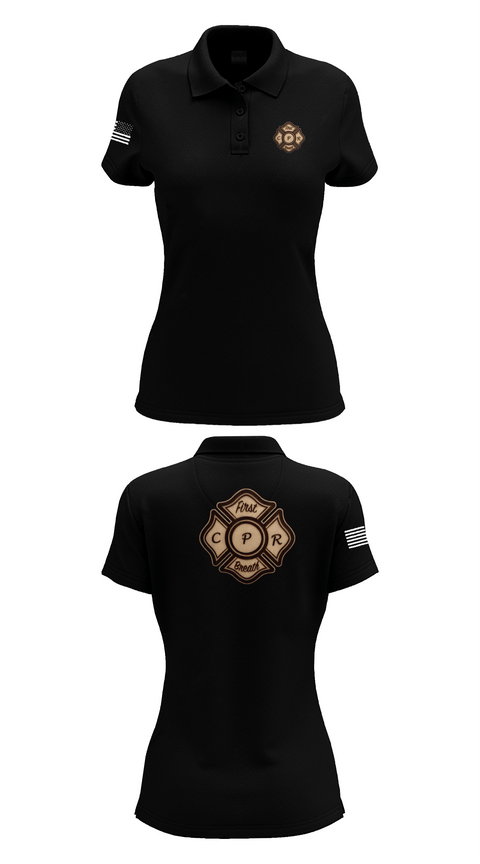 Womens Short Sleeve Performance Polo, FBCPR, , Teamtime, Team time, sublimation, custom sports apparel, team uniforms, spirit wear, spiritwear, sports uniforms, custom shirts, team store, custom team store, fundraiser sports, apparel fundraiser