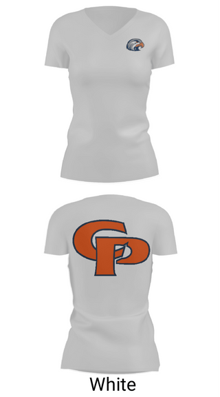 Women's Short Sleeve Vneck Shirt, College Place High School Cross Country, Cross Country, Teamtime, Team time, sublimation, custom sports apparel, team uniforms, spirit wear, spiritwear, sports uniforms, custom shirts, team store, custom team store, fundraiser sports, apparel fundraiser