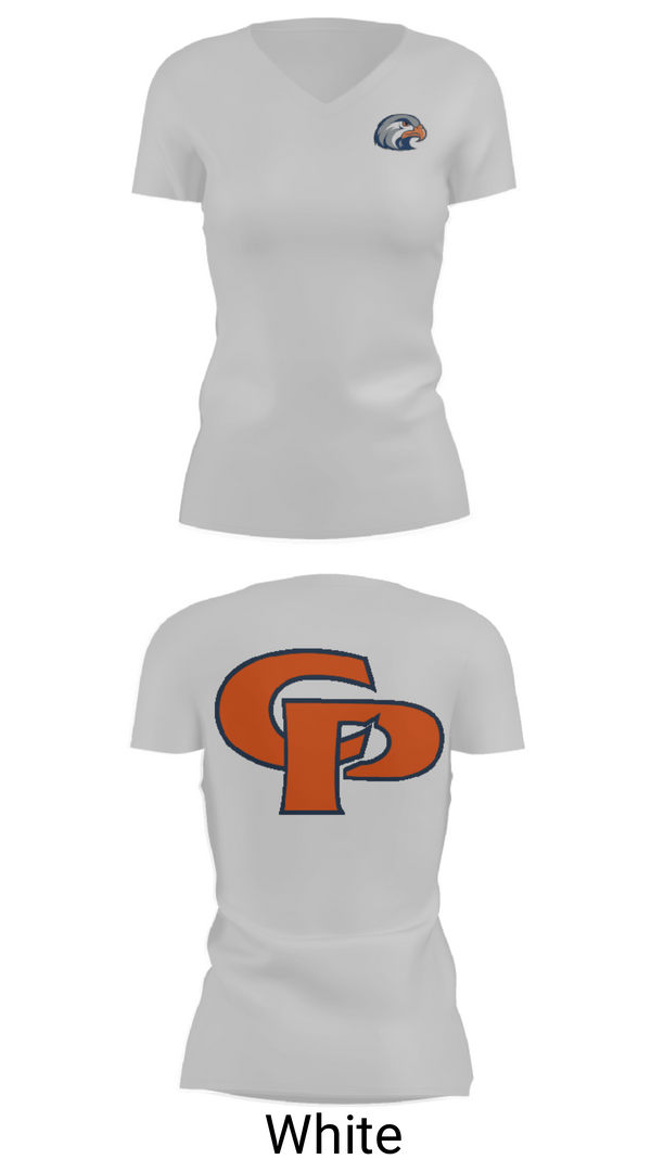 Women's Short Sleeve Vneck Shirt, College Place High School Cross Country, Cross Country, Teamtime, Team time, sublimation, custom sports apparel, team uniforms, spirit wear, spiritwear, sports uniforms, custom shirts, team store, custom team store, fundraiser sports, apparel fundraiser