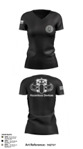 Raleigh Police Bomb Squad 92795368 Women's Short Sleeve V-neck Shirt - 5