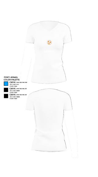 Women's Short Sleeve Vneck Shirt, Smokies, Football, Teamtime, Team time, sublimation, custom sports apparel, team uniforms, spirit wear, spiritwear, sports uniforms, custom shirts, team store, custom team store, fundraiser sports, apparel fundraiser