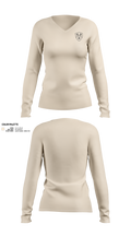 Kingdom Boffer Association 85468269 Women's Long Sleeve V-neck Shirt - 2