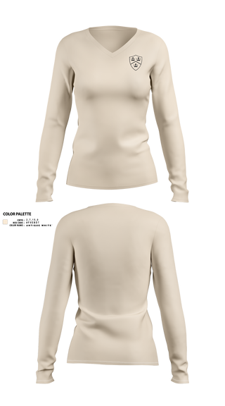 Womens Long Sleeve Vneck Shirt, Kingdom Boffer Association, , Teamtime, Team time, sublimation, custom sports apparel, team uniforms, spirit wear, spiritwear, sports uniforms, custom shirts, team store, custom team store, fundraiser sports, apparel fundraiser