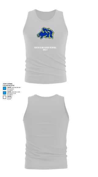 Tank Top, Sheridan High School Golf, Golf, Teamtime, Team time, sublimation, custom sports apparel, team uniforms, spirit wear, spiritwear, sports uniforms, custom shirts, team store, custom team store, fundraiser sports, apparel fundraiser