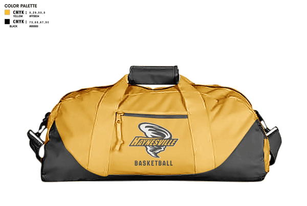 Duffle Bag, Haynesville High School Basketball, Women's Basketball, Teamtime, Team time, sublimation, custom sports apparel, team uniforms, spirit wear, spiritwear, sports uniforms, custom shirts, team store, custom team store, fundraiser sports, apparel fundraiser