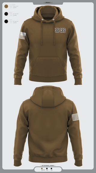 Hoodie, 35 CES, Air Force, Teamtime, Team time, sublimation, custom sports apparel, team uniforms, spirit wear, spiritwear, sports uniforms, custom shirts, team store, custom team store, fundraiser sports, apparel fundraiser