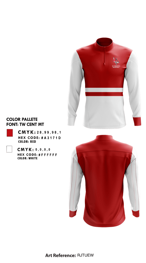 Quarter Zip Jacket, Ely Memorial High School Basketball, Men's Basketball, Teamtime, Team time, sublimation, custom sports apparel, team uniforms, spirit wear, spiritwear, sports uniforms, custom shirts, team store, custom team store, fundraiser sports, apparel fundraiser