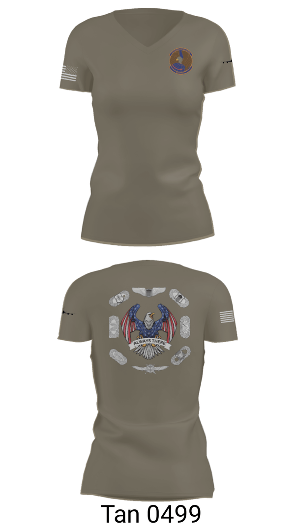Women's Short Sleeve Vneck Shirt, 22nd OSS, Air Force, Teamtime, Team time, sublimation, custom sports apparel, team uniforms, spirit wear, spiritwear, sports uniforms, custom shirts, team store, custom team store, fundraiser sports, apparel fundraiser