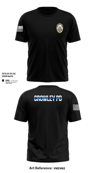 Short Sleeve Performance Shirt, Crowley Police Department, , Teamtime, Team time, sublimation, custom sports apparel, team uniforms, spirit wear, spiritwear, sports uniforms, custom shirts, team store, custom team store, fundraiser sports, apparel fundraiser