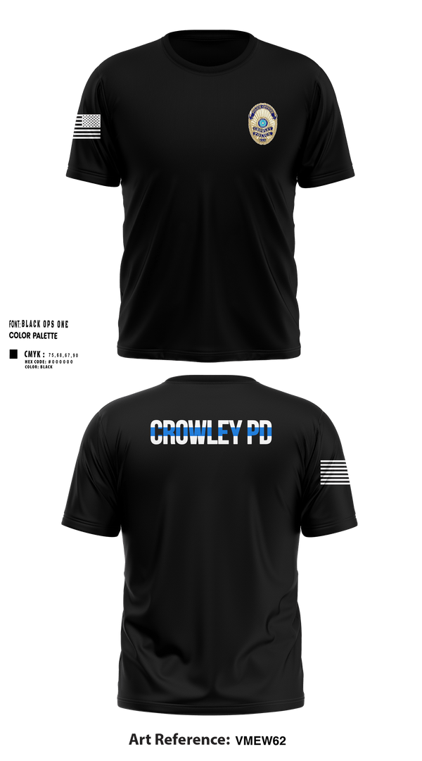 Short Sleeve Performance Shirt, Crowley Police Department, , Teamtime, Team time, sublimation, custom sports apparel, team uniforms, spirit wear, spiritwear, sports uniforms, custom shirts, team store, custom team store, fundraiser sports, apparel fundraiser
