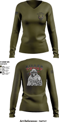 3/2CR Killer Troop 6220684 Women's Long Sleeve V-neck Shirt - 15