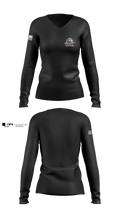 Braden River High School Wrestling 19591085 Women's Long Sleeve V-neck Shirt -1 4