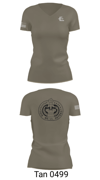 E/701 95289078 Women's Short Sleeve V-neck Shirt - 68