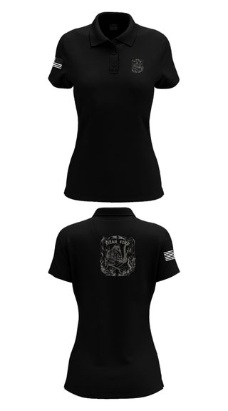 Women's Short Sleeve Performance Polo, OZARK FIRE, Fire Department, Teamtime, Team time, sublimation, custom sports apparel, team uniforms, spirit wear, spiritwear, sports uniforms, custom shirts, team store, custom team store, fundraiser sports, apparel fundraiser