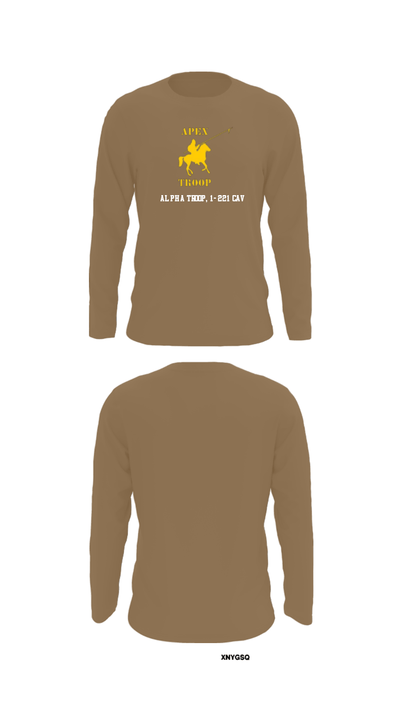 Alpha Troop, 1-221 CAV 34469039 Long Sleeve Performance Shirt - 12