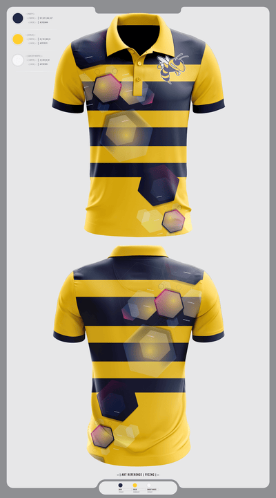 Wynne Yellowjackets 78568306 Short Sleeve Performance Polo - 38