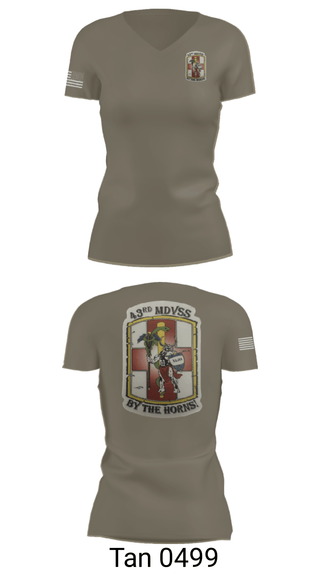 Womens Short Sleeve Vneck Shirt, 43rd Medical Detachment, , Teamtime, Team time, sublimation, custom sports apparel, team uniforms, spirit wear, spiritwear, sports uniforms, custom shirts, team store, custom team store, fundraiser sports, apparel fundraiser