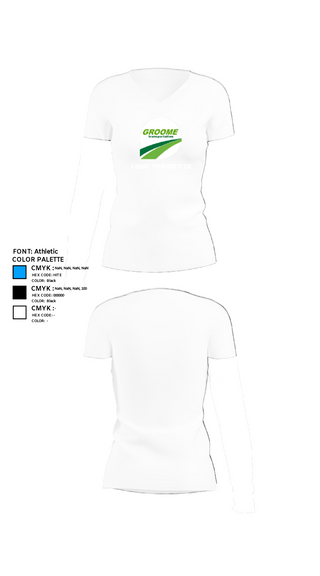 Womens Short Sleeve Vneck Shirt, Groome Transportation, , Teamtime, Team time, sublimation, custom sports apparel, team uniforms, spirit wear, spiritwear, sports uniforms, custom shirts, team store, custom team store, fundraiser sports, apparel fundraiser