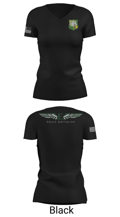EASTERN MICHIGAN UNIVERSITY ROTC 943753 Women's Short Sleeve V-neck Shirt - 28