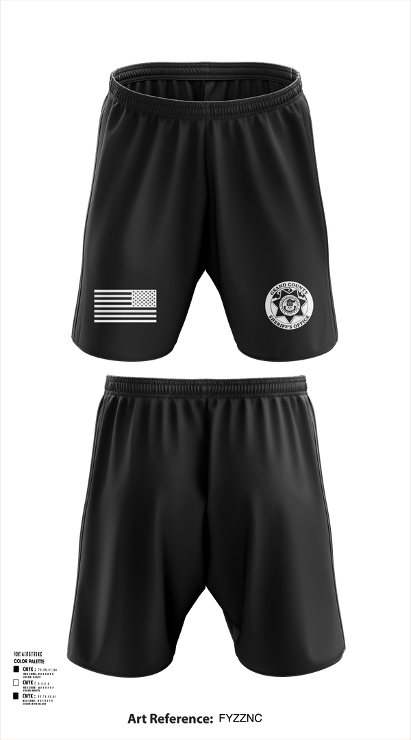 Athletic Shorts With Pockets, GCSO K9, , Teamtime, Team time, sublimation, custom sports apparel, team uniforms, spirit wear, spiritwear, sports uniforms, custom shirts, team store, custom team store, fundraiser sports, apparel fundraiser