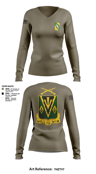 Womens Long Sleeve Vneck Shirt, 1-635, Army, Teamtime, Team time, sublimation, custom sports apparel, team uniforms, spirit wear, spiritwear, sports uniforms, custom shirts, team store, custom team store, fundraiser sports, apparel fundraiser