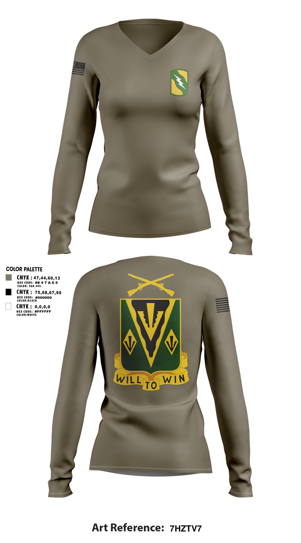 Womens Long Sleeve Vneck Shirt, 1-635, Army, Teamtime, Team time, sublimation, custom sports apparel, team uniforms, spirit wear, spiritwear, sports uniforms, custom shirts, team store, custom team store, fundraiser sports, apparel fundraiser