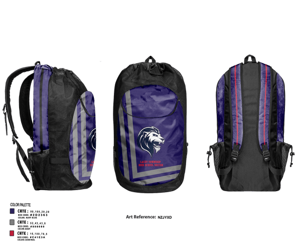 Gear Bag, Lacey Township High School Soccer, Men's Soccer, Teamtime, Team time, sublimation, custom sports apparel, team uniforms, spirit wear, spiritwear, sports uniforms, custom shirts, team store, custom team store, fundraiser sports, apparel fundraiser
