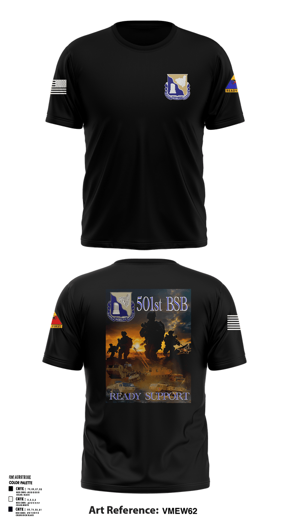 Old School Cotton Feel Shirt, 501st Brigade Support Battalion, , Teamtime, Team time, sublimation, custom sports apparel, team uniforms, spirit wear, spiritwear, sports uniforms, custom shirts, team store, custom team store, fundraiser sports, apparel fundraiser