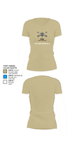STAC, 389th MI BN (SO)(A) 69647578 Women's Short Sleeve V-neck Shirt - 84